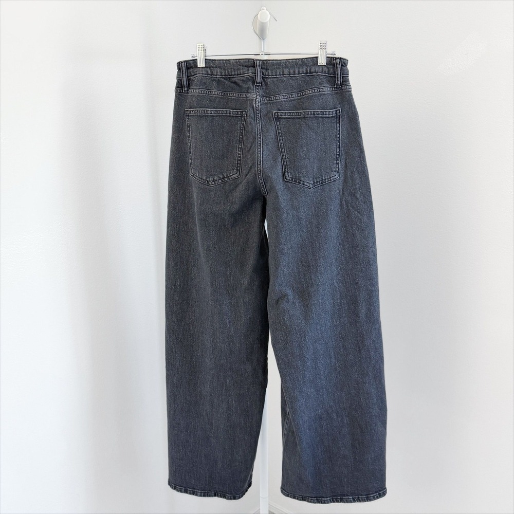 The Drop Size 30 Black Wide Leg Jeans High Rise (NEW) - Picture 3 of 5